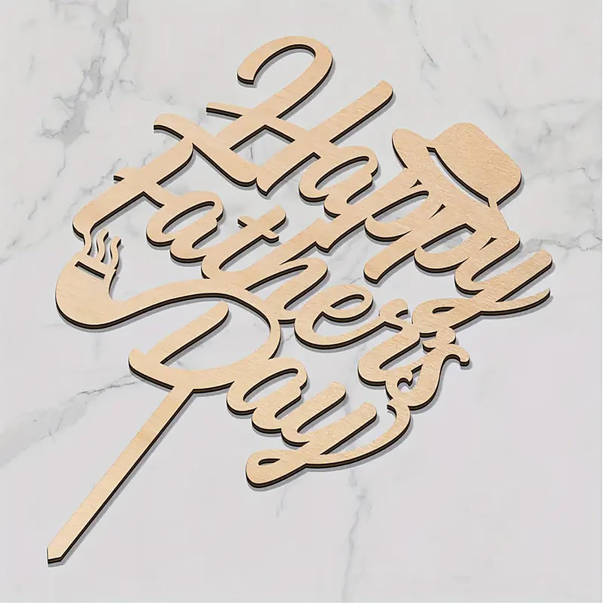dad cake topper wood cutout