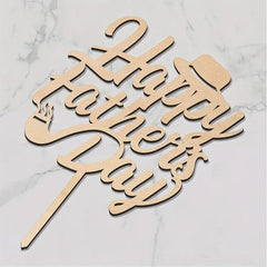 dad cake topper wood cutout