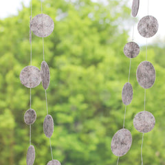 Cliths Grey Felt Circles Round Non Woven Fabric Cutouts for DIY Crafts, Wax Melts, Diffuser Pads