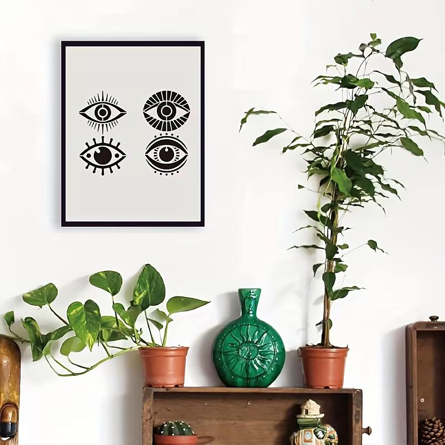 eye painting template for canvas art