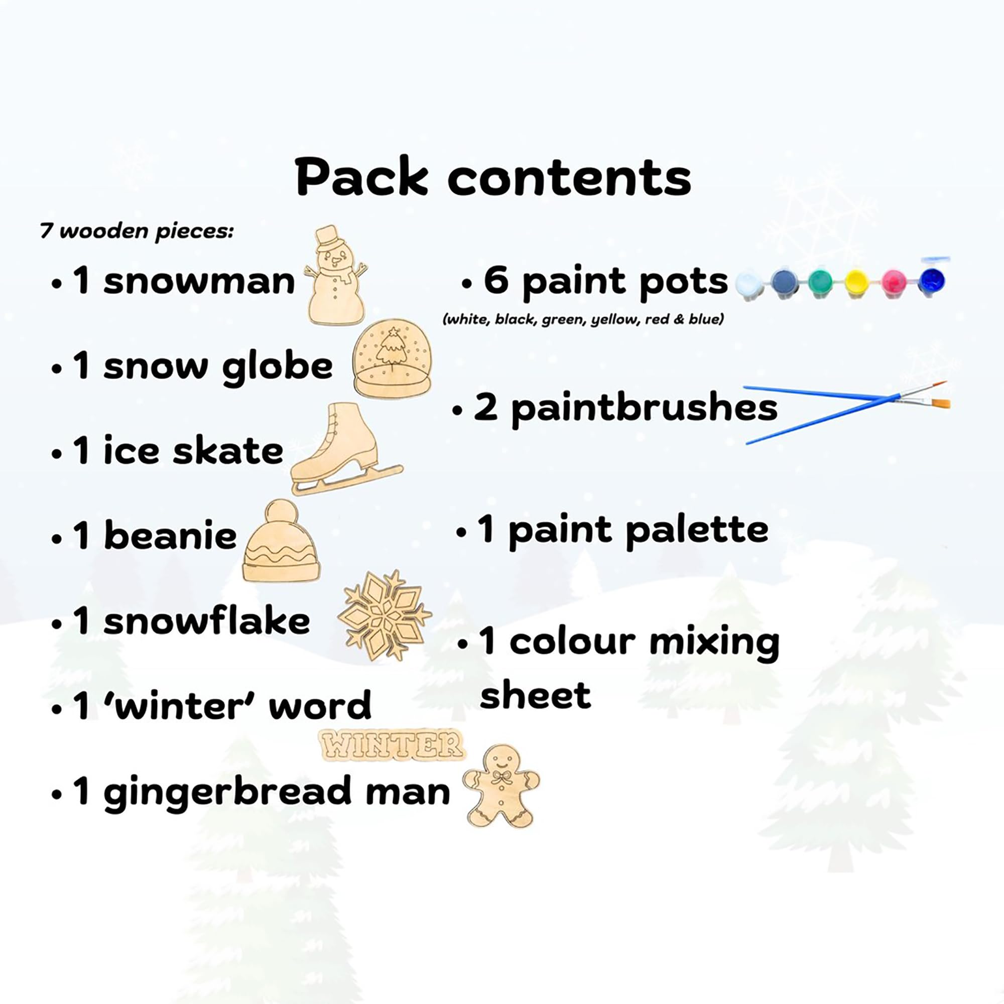 sustainable holiday craft set
