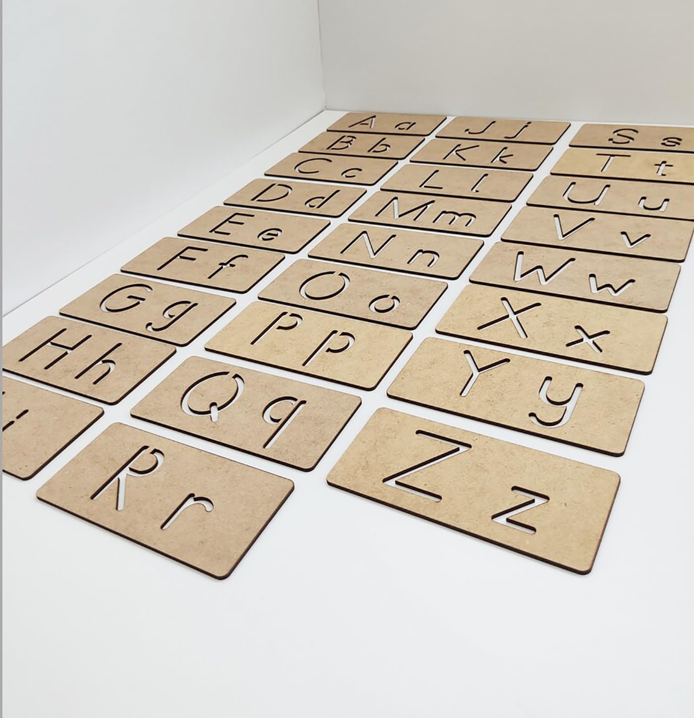 english letters stencil set for kids
