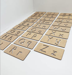 english letters stencil set for kids