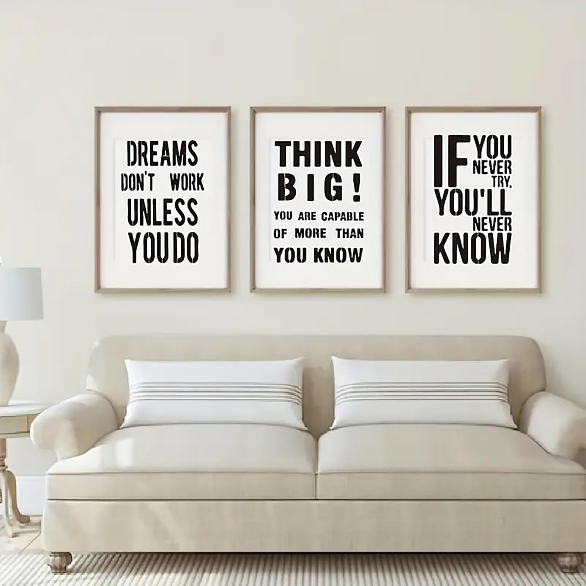 inspirational quote stencils set
