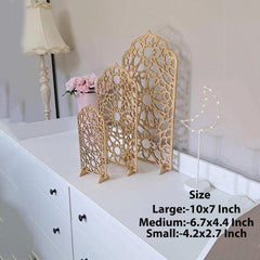 wooden islamic mihrab décor