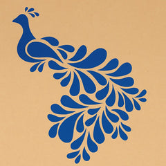 Cliths Wooden Peacock Stencil for Wall Painting Diwali Rangoli Mandala Art DIY Craft Projects