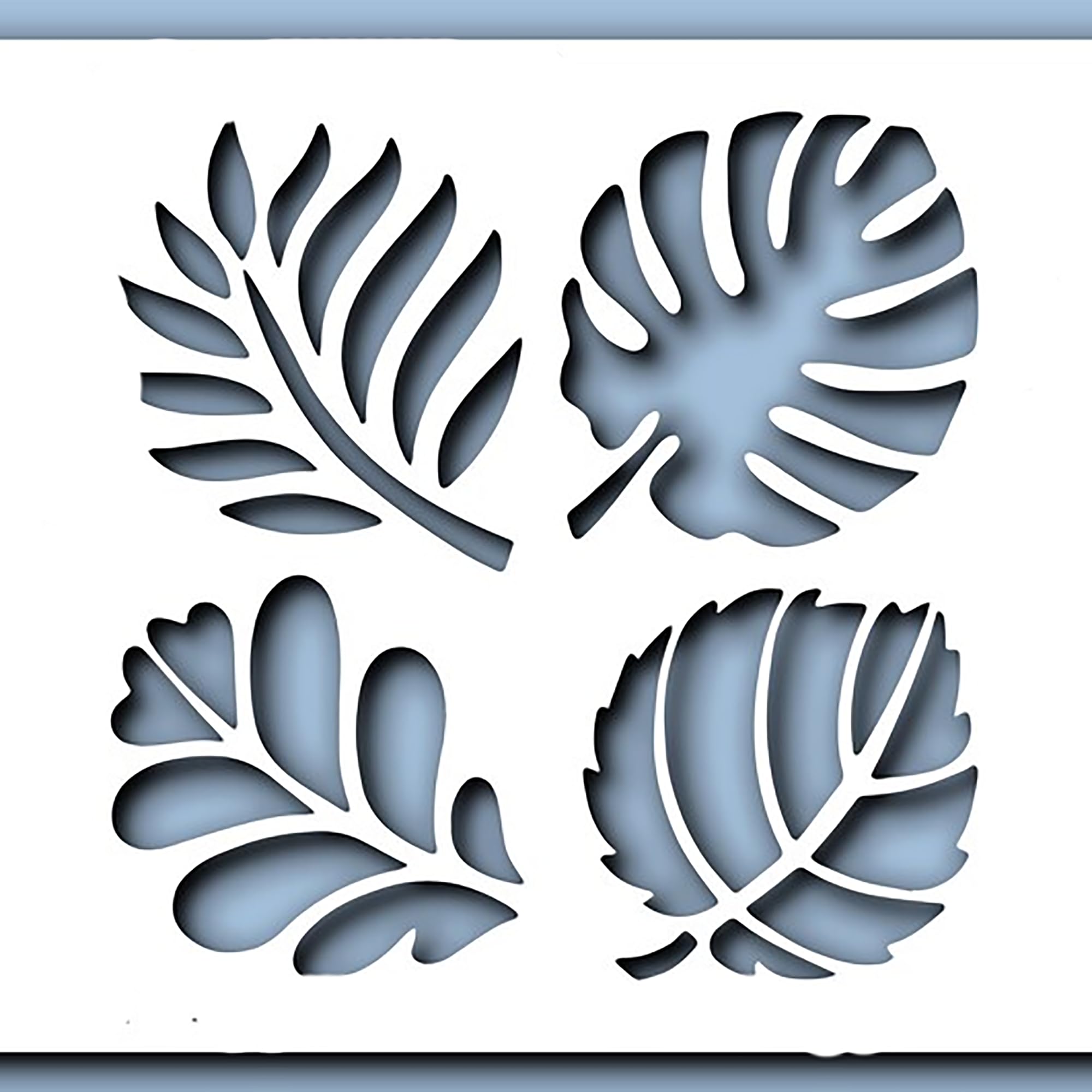 botanical home décor stencil