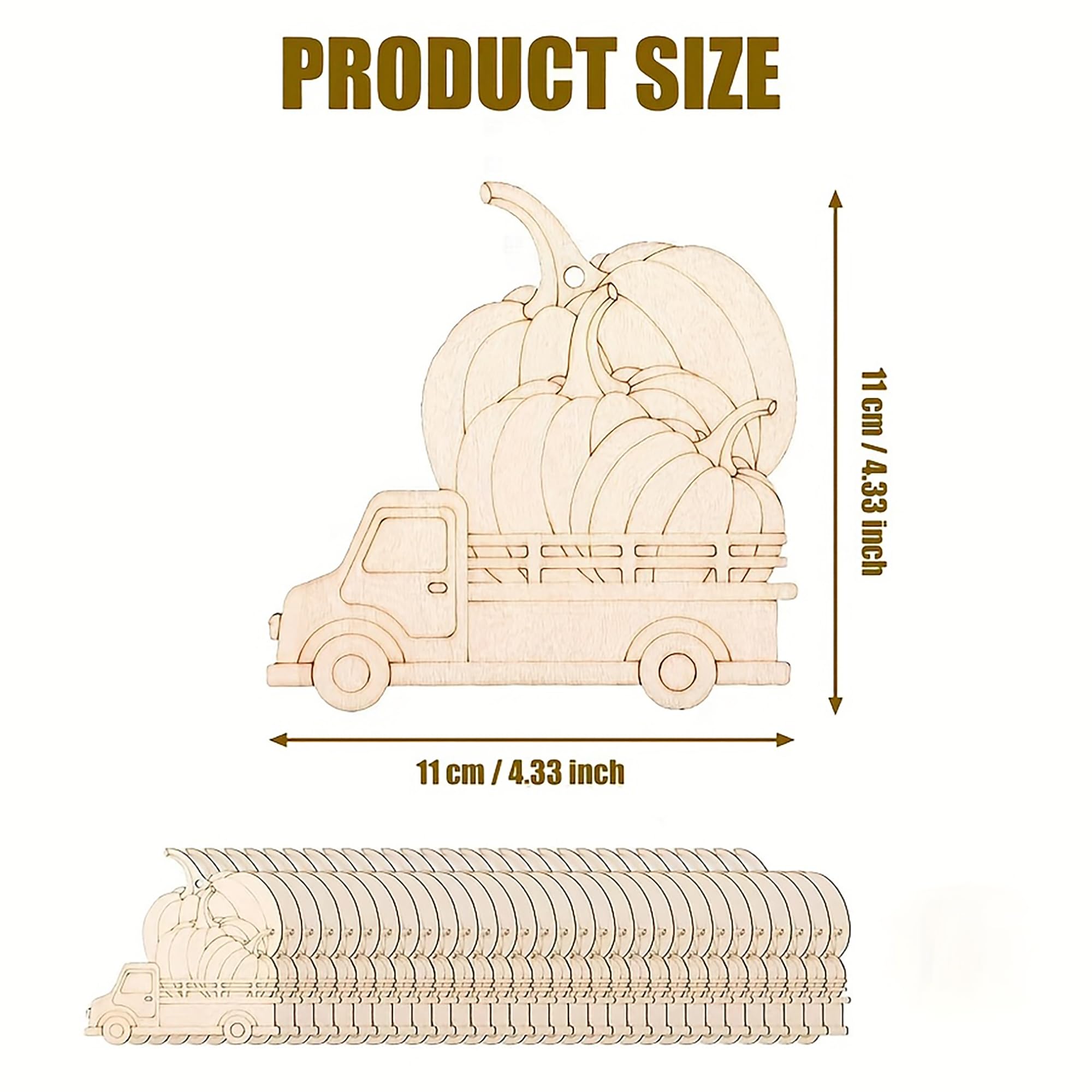 wooden pumpkin carriage craft kit