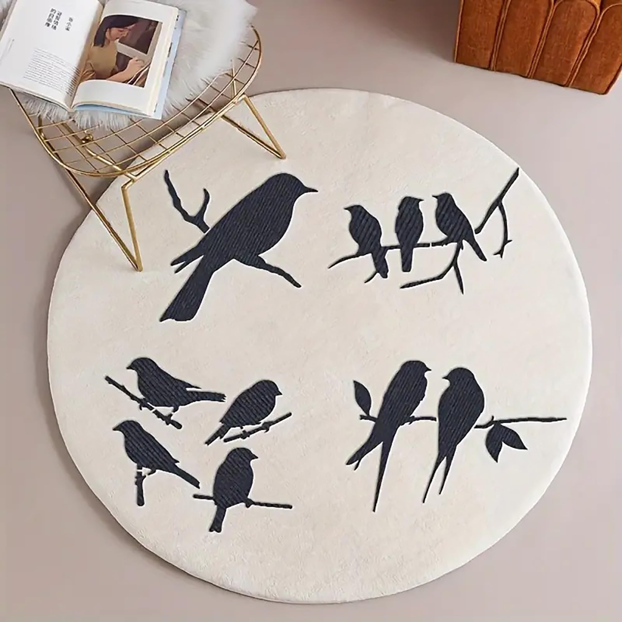 decorative bird and tree branch stencil for home décor