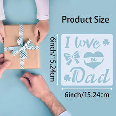 fathers day stencil set 9 pieces