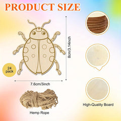 wooden insect cutouts