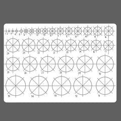 Cliths Geometric Stencil Set Plastic Templates for Jewelry Making Drawing DIY Crafts & School Art