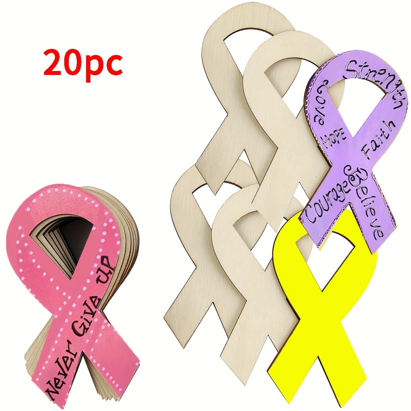 paintable ribbon wood cutouts