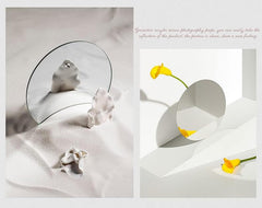 Cliths Pack of 7 Acrylic Multi Shapes Mirror Cutout .
