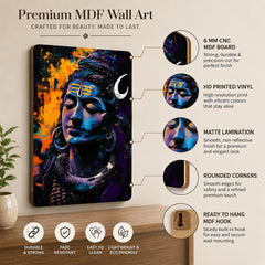 shiv ji wall decor ready to hang