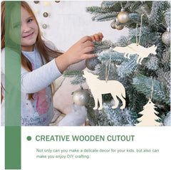 Whittlewud Pack of 30 Wooden Animal Forest Cutouts Wood Cutouts to Paint Animal Shapes Wooden Crafts
