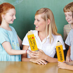 wooden pencil cutouts school