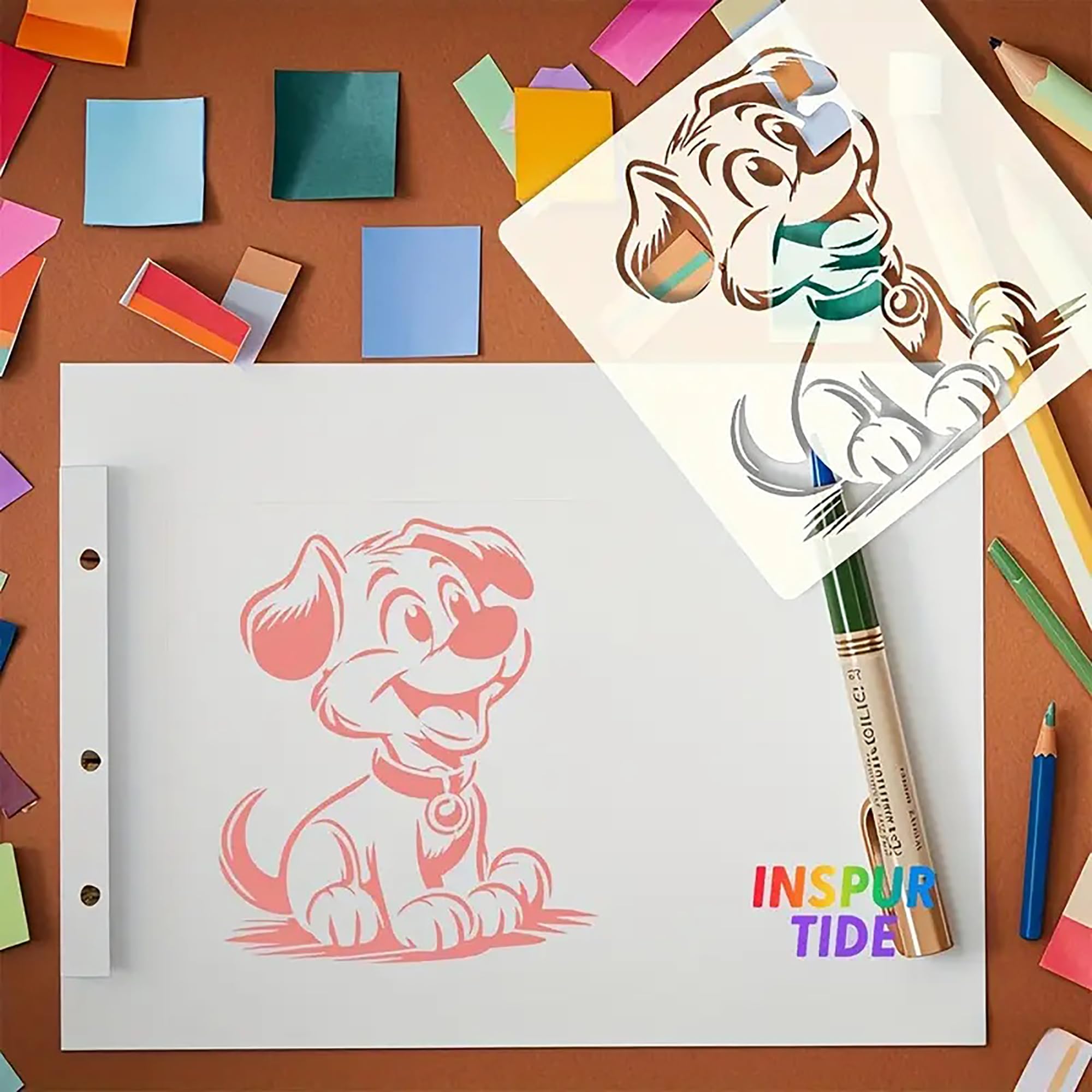 pet silhouette stencil for wood craft art projects