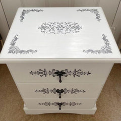 floral lace stencil for wall decor