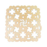 Cliths Diwali Swastik for Prosperity Stencils Rangoli Templates Festival Decor Puja Room Design DIY Wall Art Craft Kit