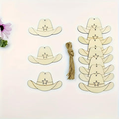 rustic wooden cowboy hat blanks
