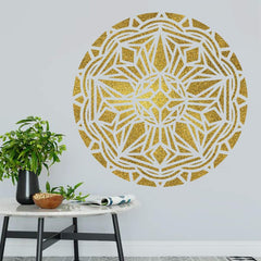 boho mandala wall art stencil