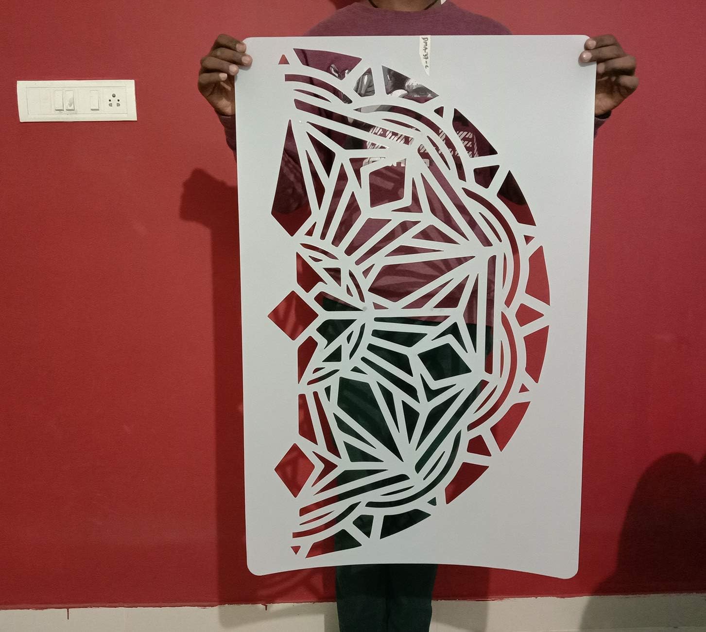 reusable mandala stencil for wall art