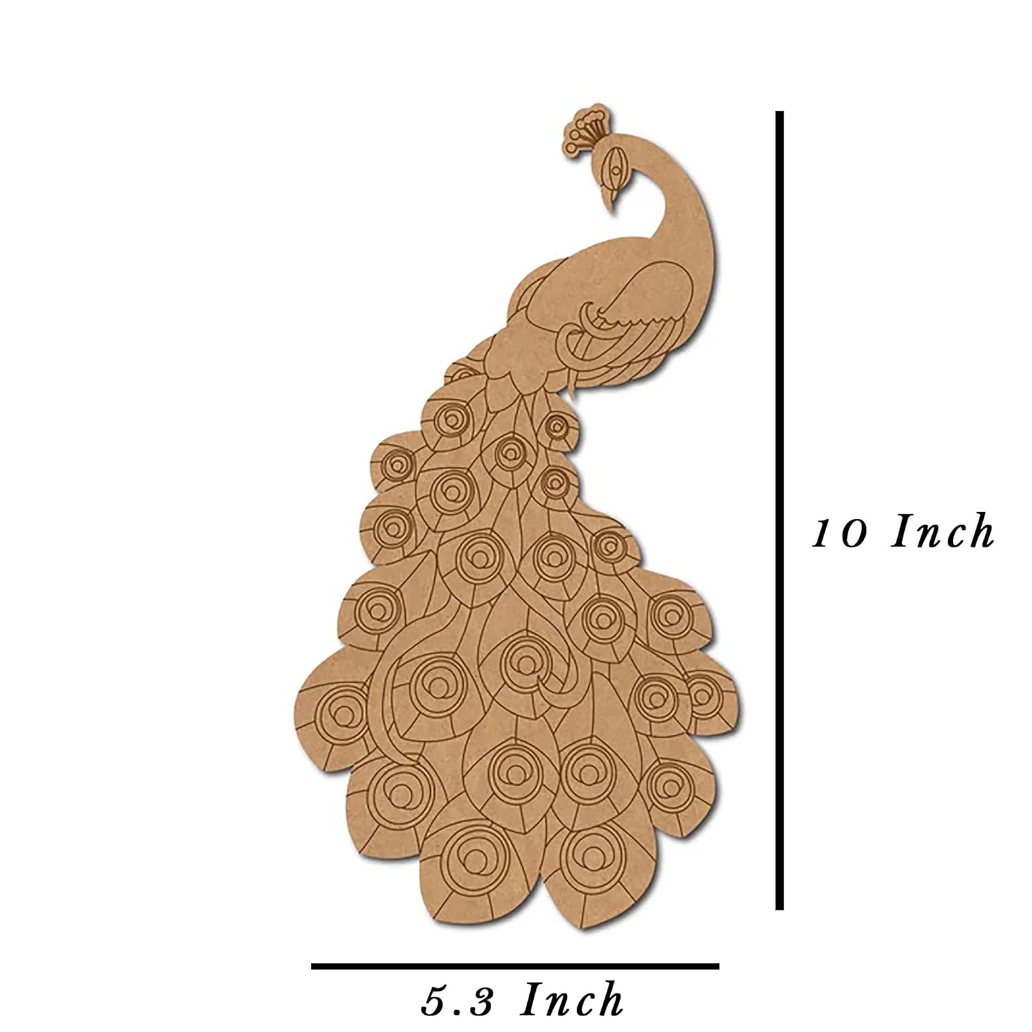 peacock shape temple decor