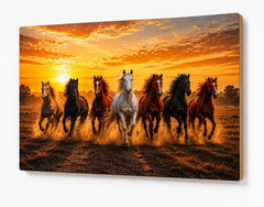 Seven Horses Wall Painting for Vastu