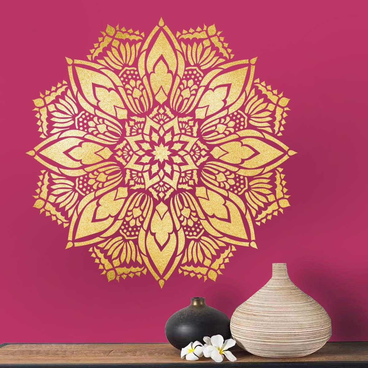 mandala wall painting stencil reusable