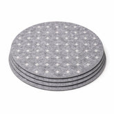 modern round dining table placemats