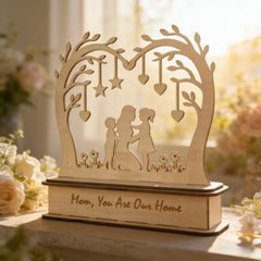 wooden mom plaque decor