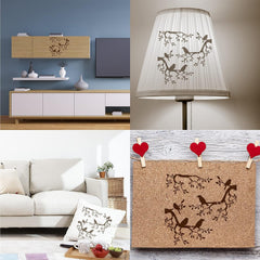 bird silhouette stencil for crafts