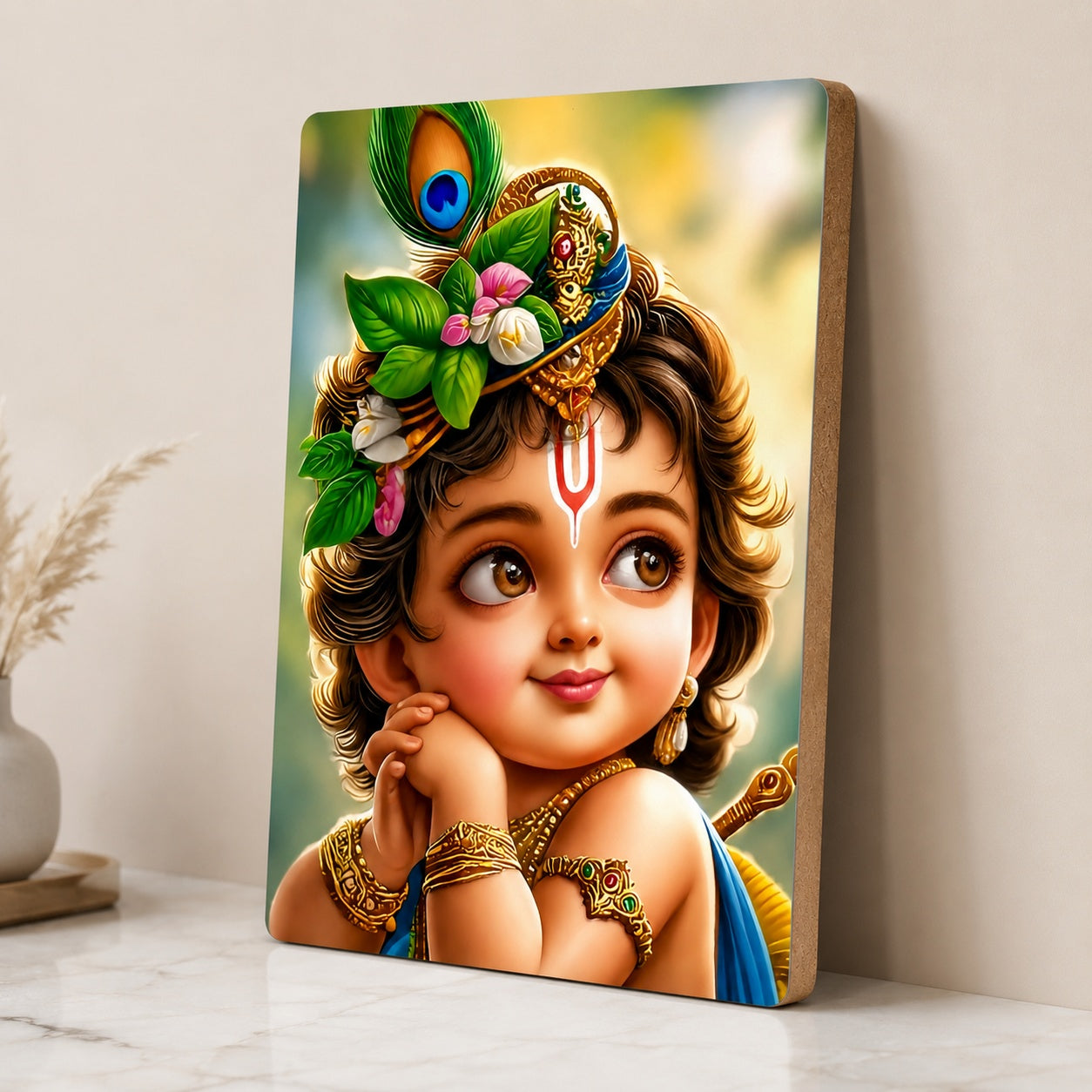 Bal Krishna pooja room decoration