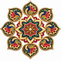 rangoli decoration for home entrance