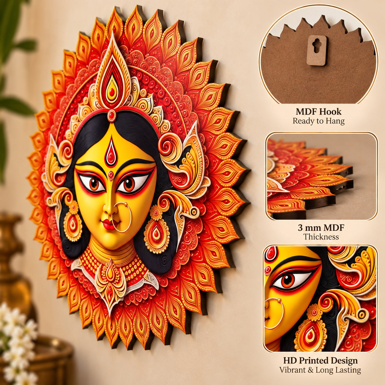 navratri wall decoration for home