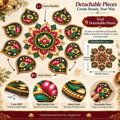 ready to use rangoli decoration set