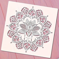 diy mandala art stencil for canvas painting