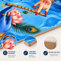 Hindu devotional MDF wall art for home decoration