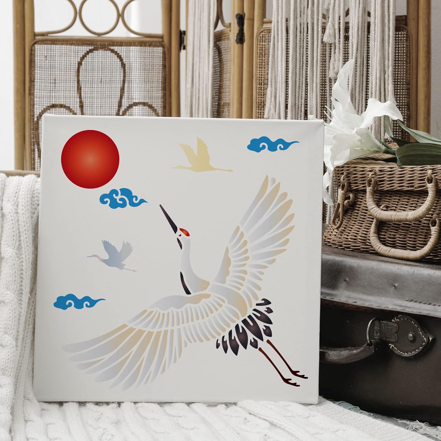 fabric stencil diy