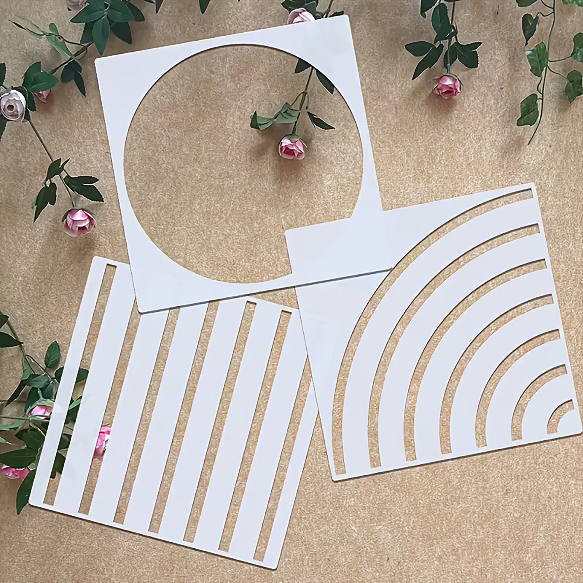decorative wall pattern templates for painting