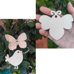 kids art wooden shapes