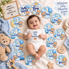 Baby first year memory cards for parents