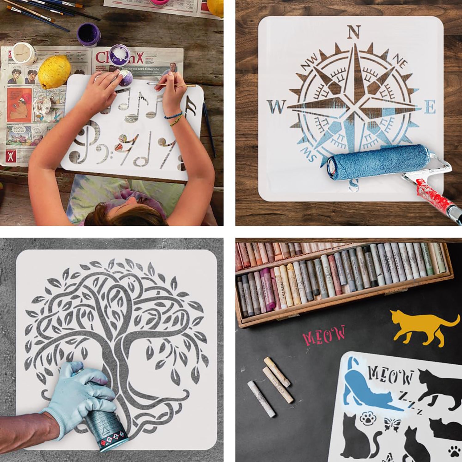 kids learning stencil