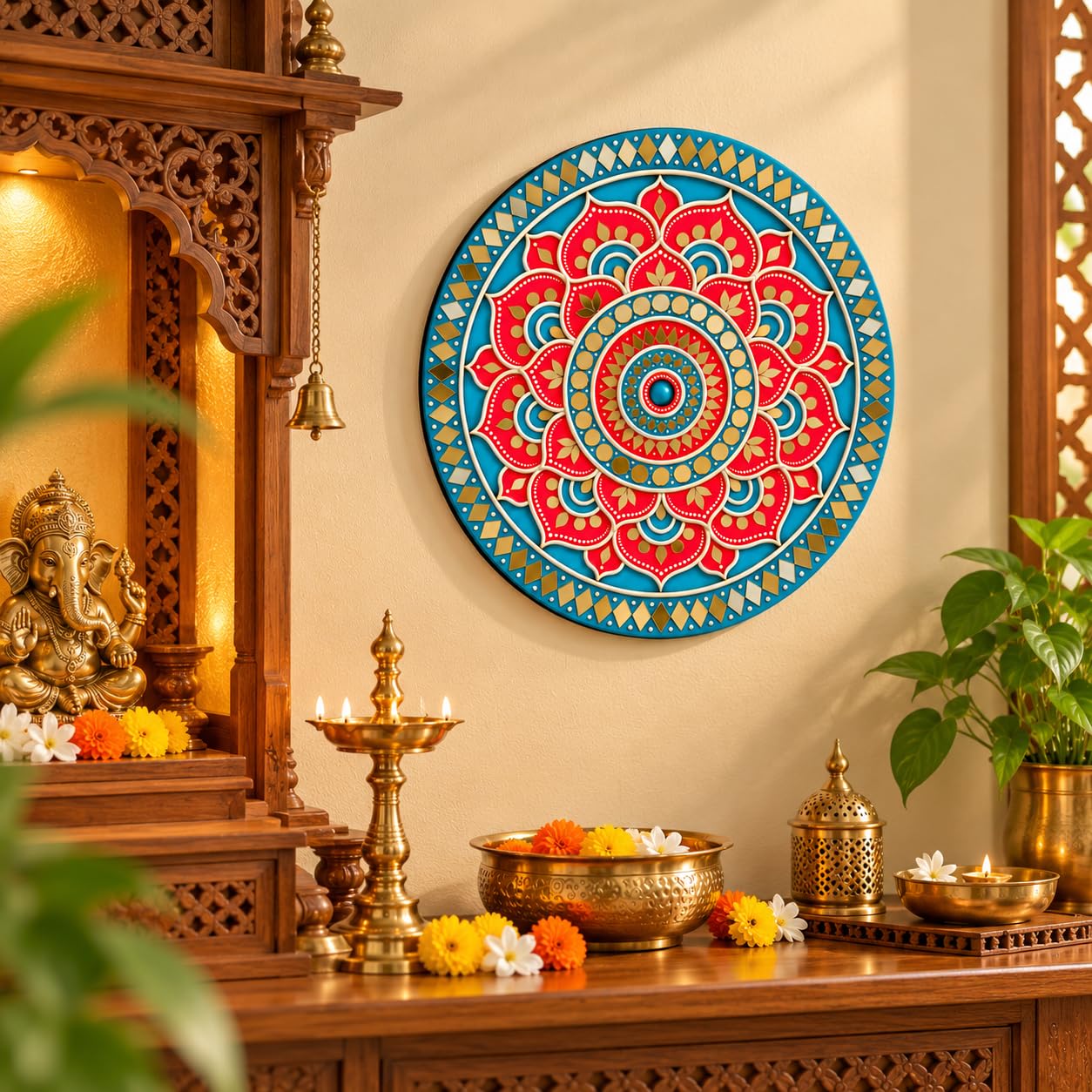 Ready to Hang Round MDF Wall Decoration
