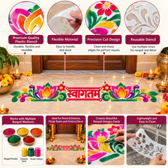 decorative floor pattern for family celebrations