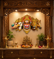 Panchmukhi Hanuman religious wall art