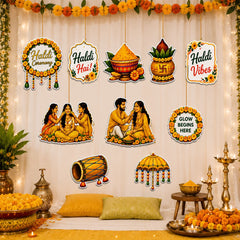 wedding Haldi signboard cutouts