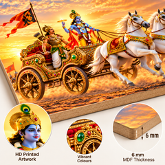 Bhagavad Gita Krishna Arjun painting