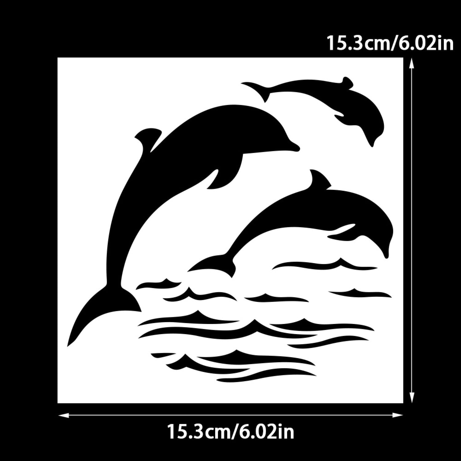 Reusable plastic stencil for painting wood, canvas & walls